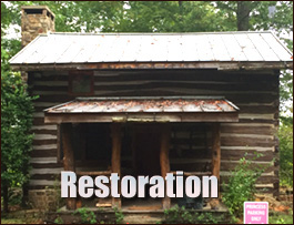 Historic Log Cabin Restoration  Ararat, Virginia